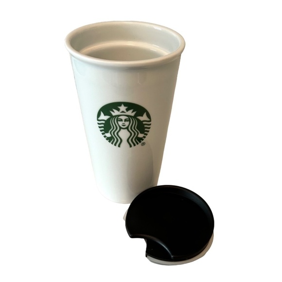 Starbucks Classic 10 oz Ceramic Travel  Mug  + 8 oz Mug - Picture 4 of 12